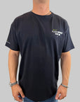 T-shirt Philipp Plein Sport Swim logo sul retro colore nero o verde militare