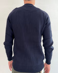 Pullover Griffai zip blu