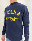 Felpa Superculture Tequila Therapy blu