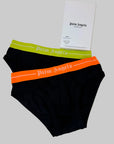 2 Slip Palm Angels colore nero con elastico colorato