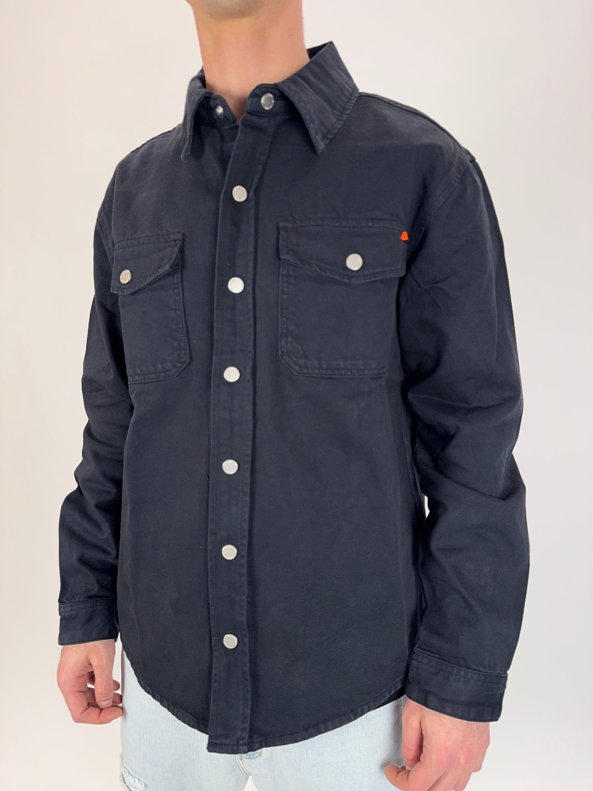 Overshirt Gianni Lupo nero