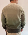 Pullover Gianni Lupo sfumato beige verde militare