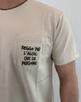 T-shirt Dropin Reggo più l'alcol che le persone 2 colori