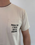 T-shirt Dropin Reggo più l'alcol che le persone 2 colori