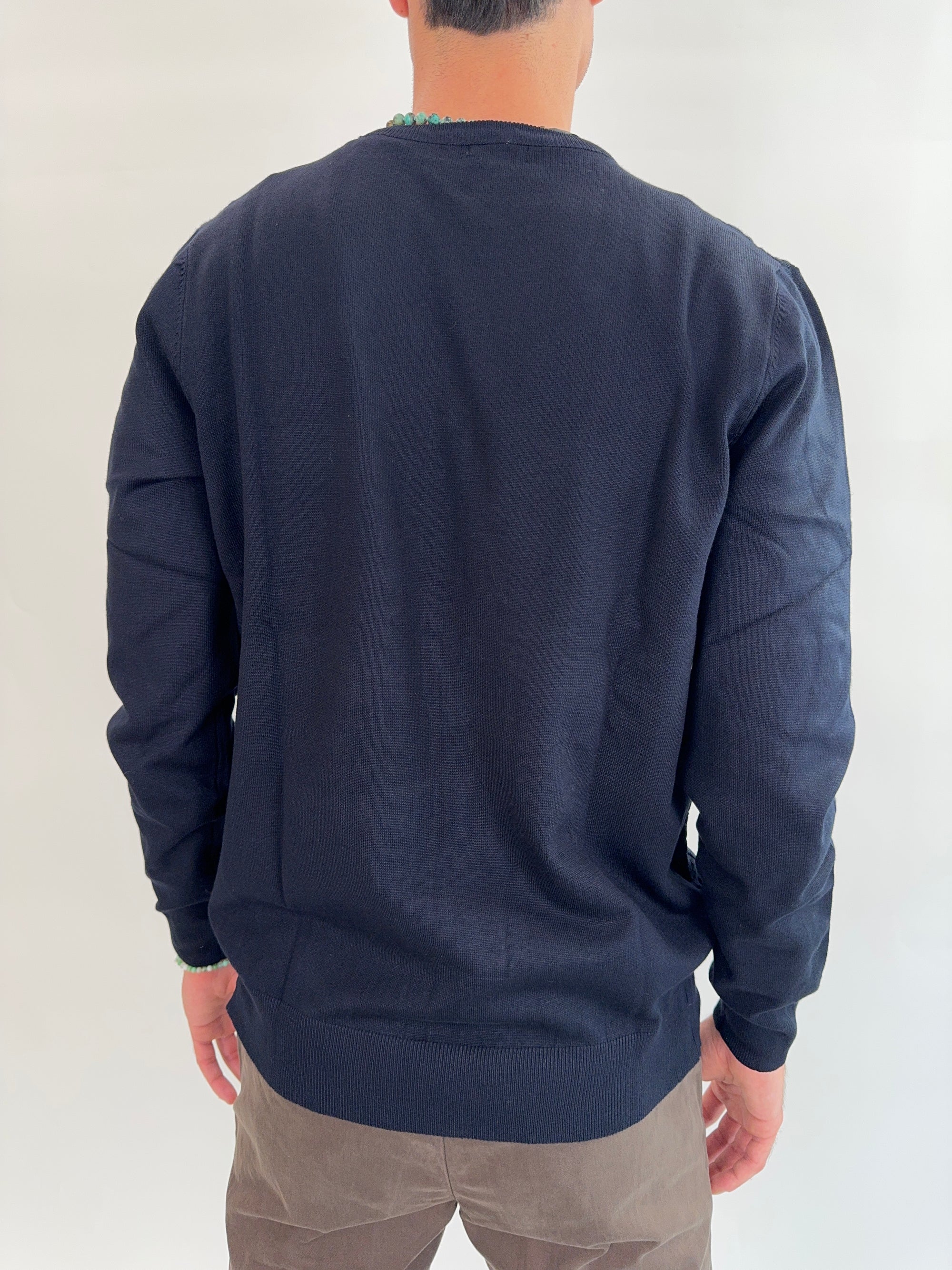 Pullover Griffai treccia sabbia o blu navy