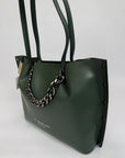 Borsa Le Pandorine Shopper verde scuro