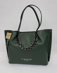 Borsa Le Pandorine Shopper verde scuro