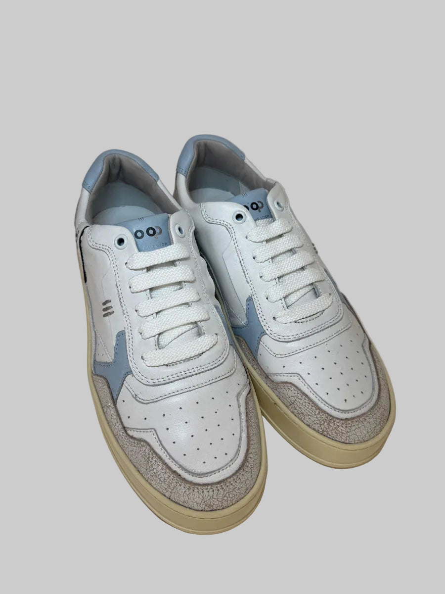 Sneaker Ho'op White Azzurro