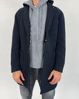 Cappotto OverD in maglia blu