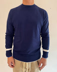 Pullover OverD con contrasti 2 colori