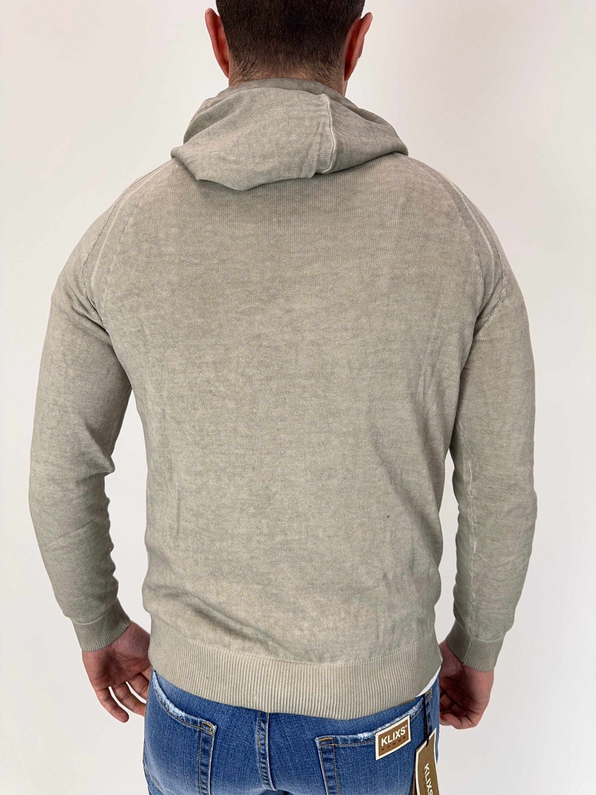 Pullover OverD con cappuccio 2 colori