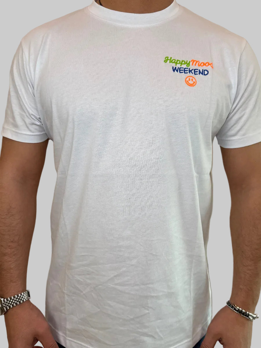 T-Shirt Superculture Happy Mood Weekend 3 Colori