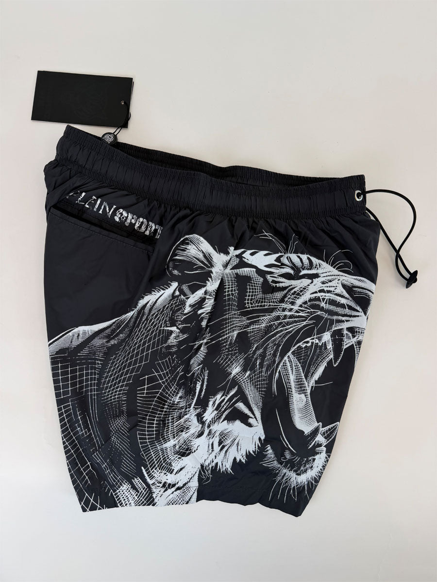 Boxer Mare Philipp Plein Sport Grigio Antracite Tigre