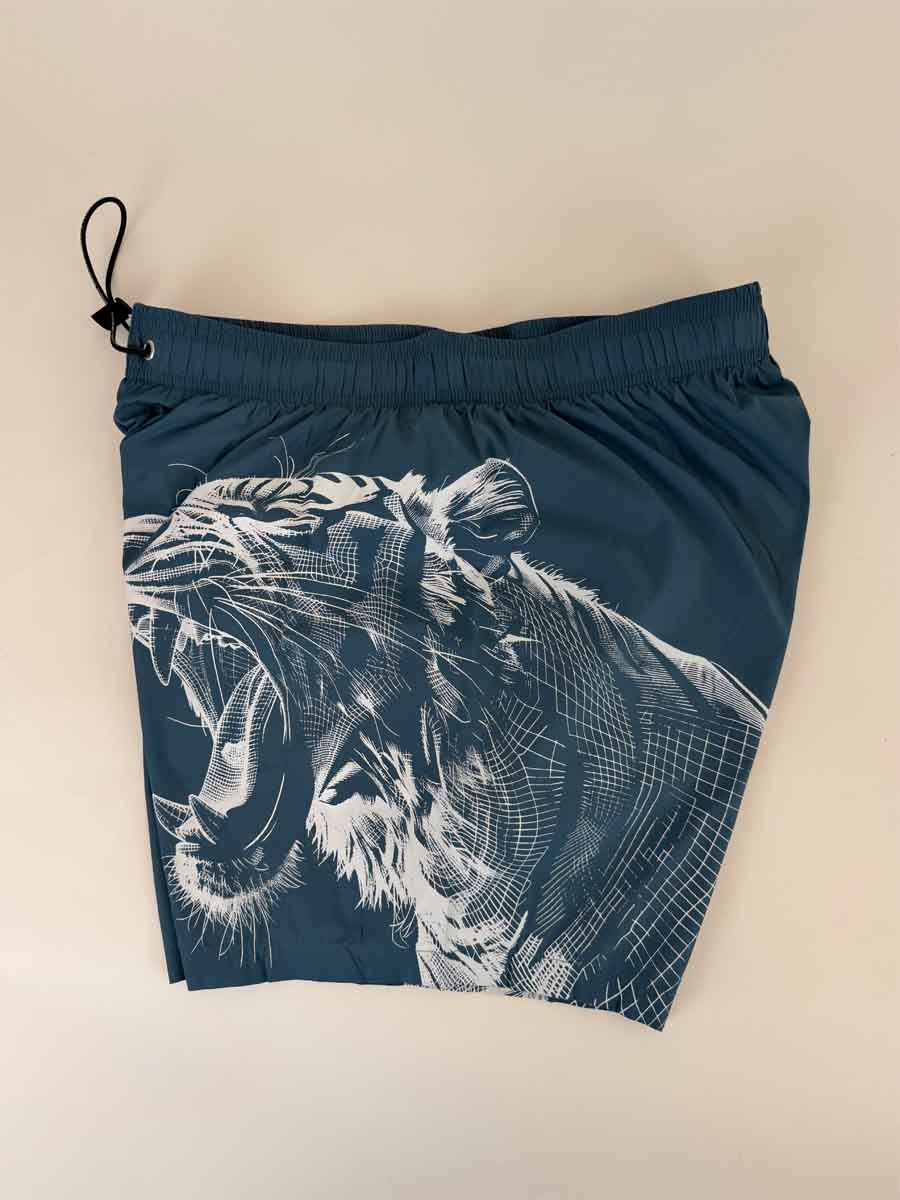 Boxer Mare Philipp Plein Sport Azzurro Avio Tigre