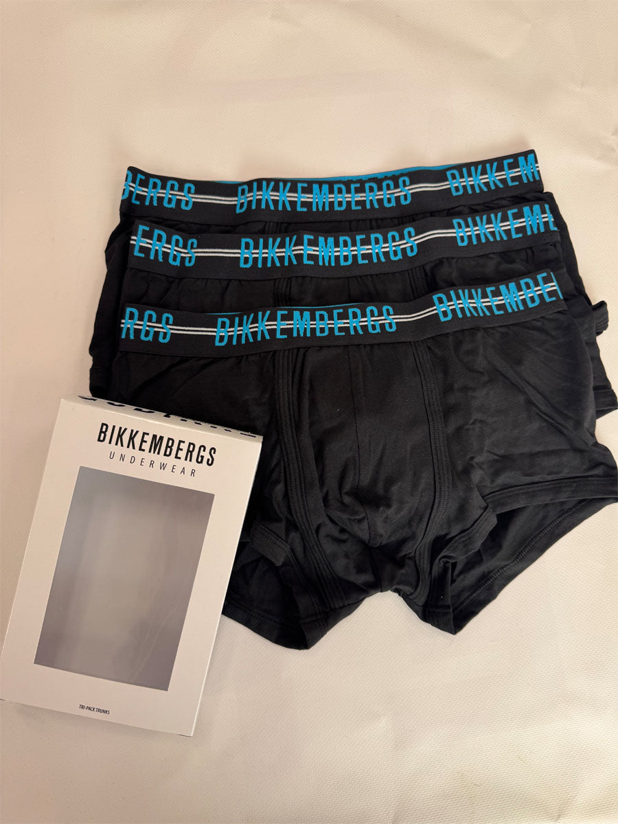 Tri-Pack BOXER Bikkembergs Blu o nero antracite