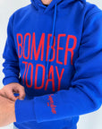 Felpa Superculture Bomber Today blu royal