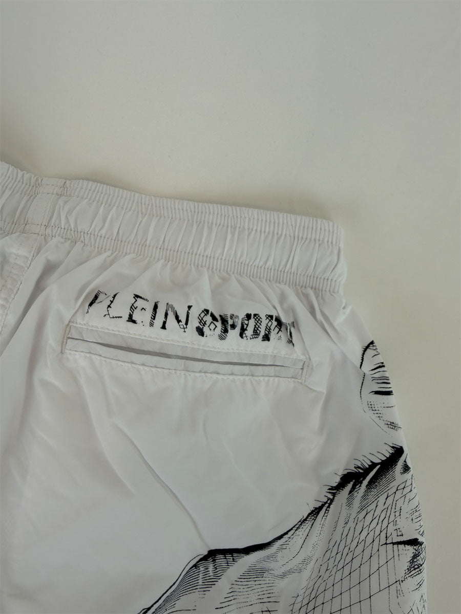 Boxer Mare Philipp Plein Sport Bianco Tigre