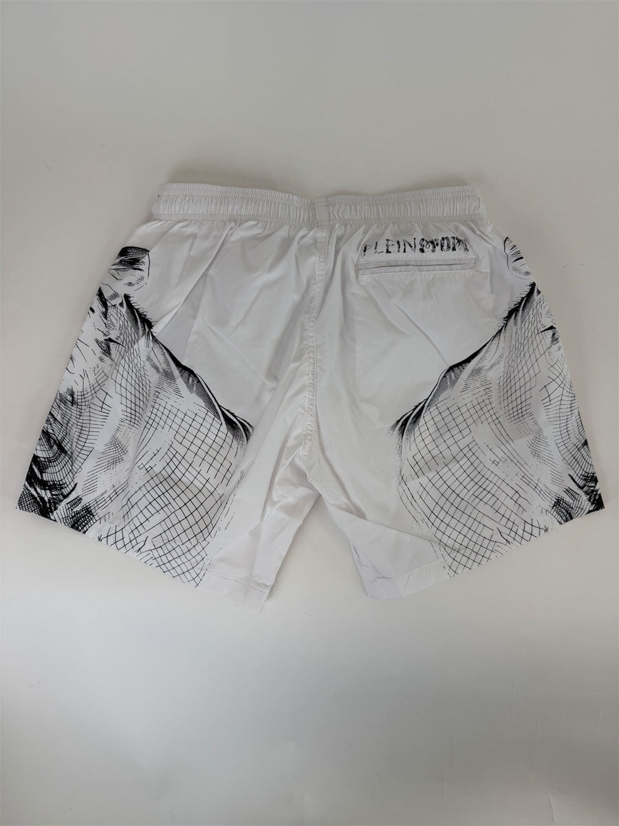 Boxer Mare Philipp Plein Sport Bianco Tigre