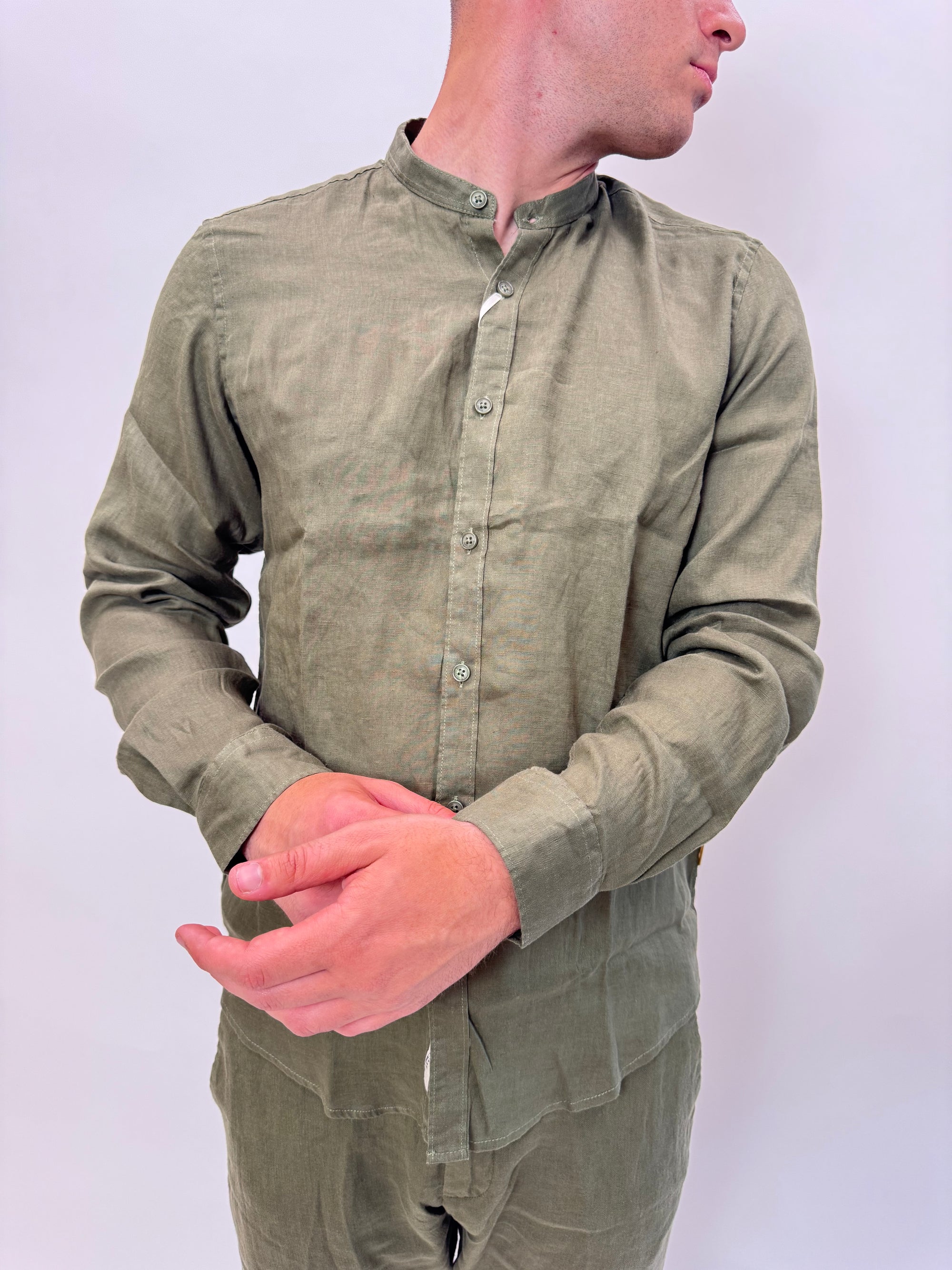 Camicia Coreana Gianni Lupo lino 7 colori