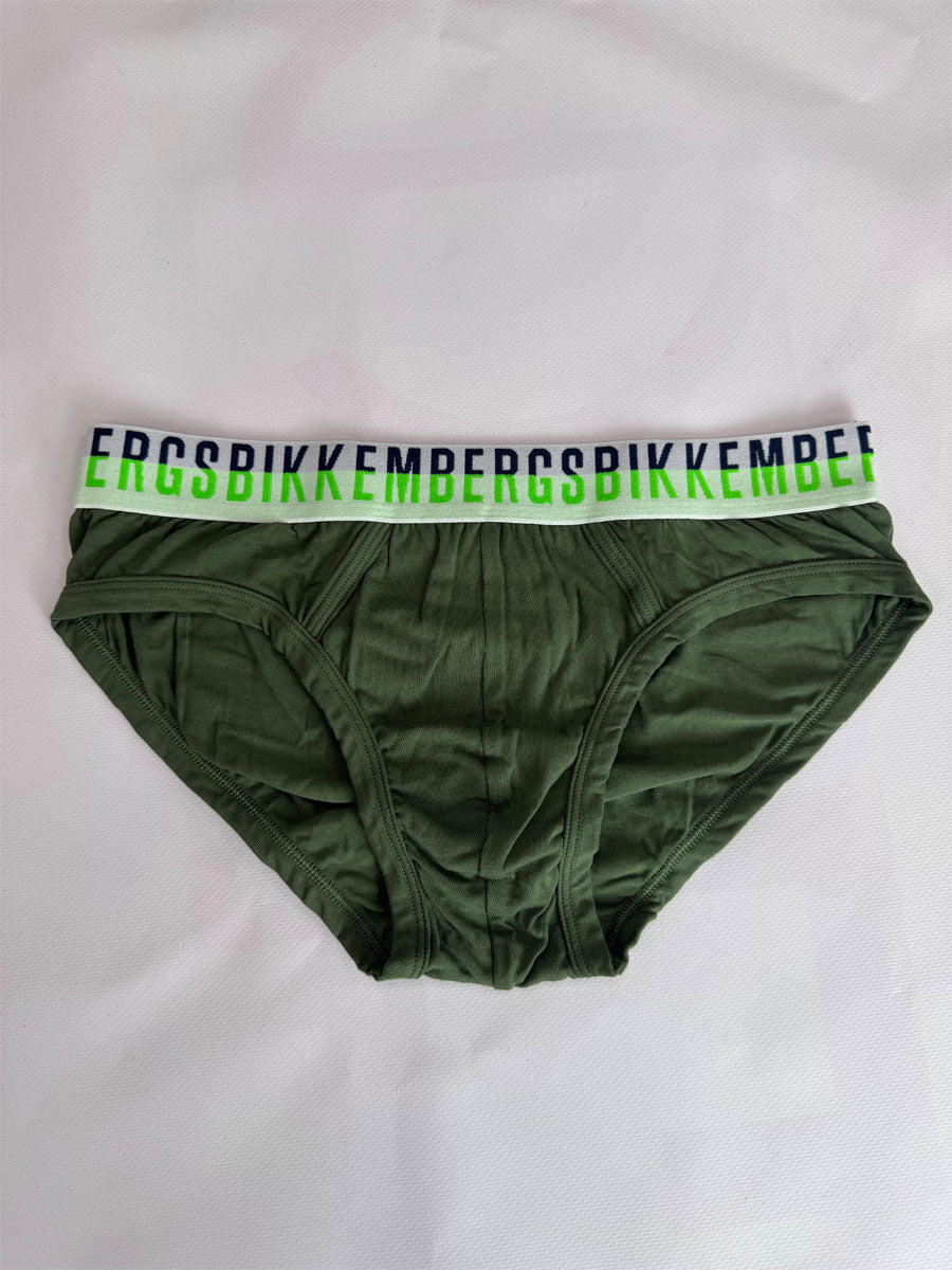Tri-Pack SLIP Bikkembergs Verde Militare o Blu