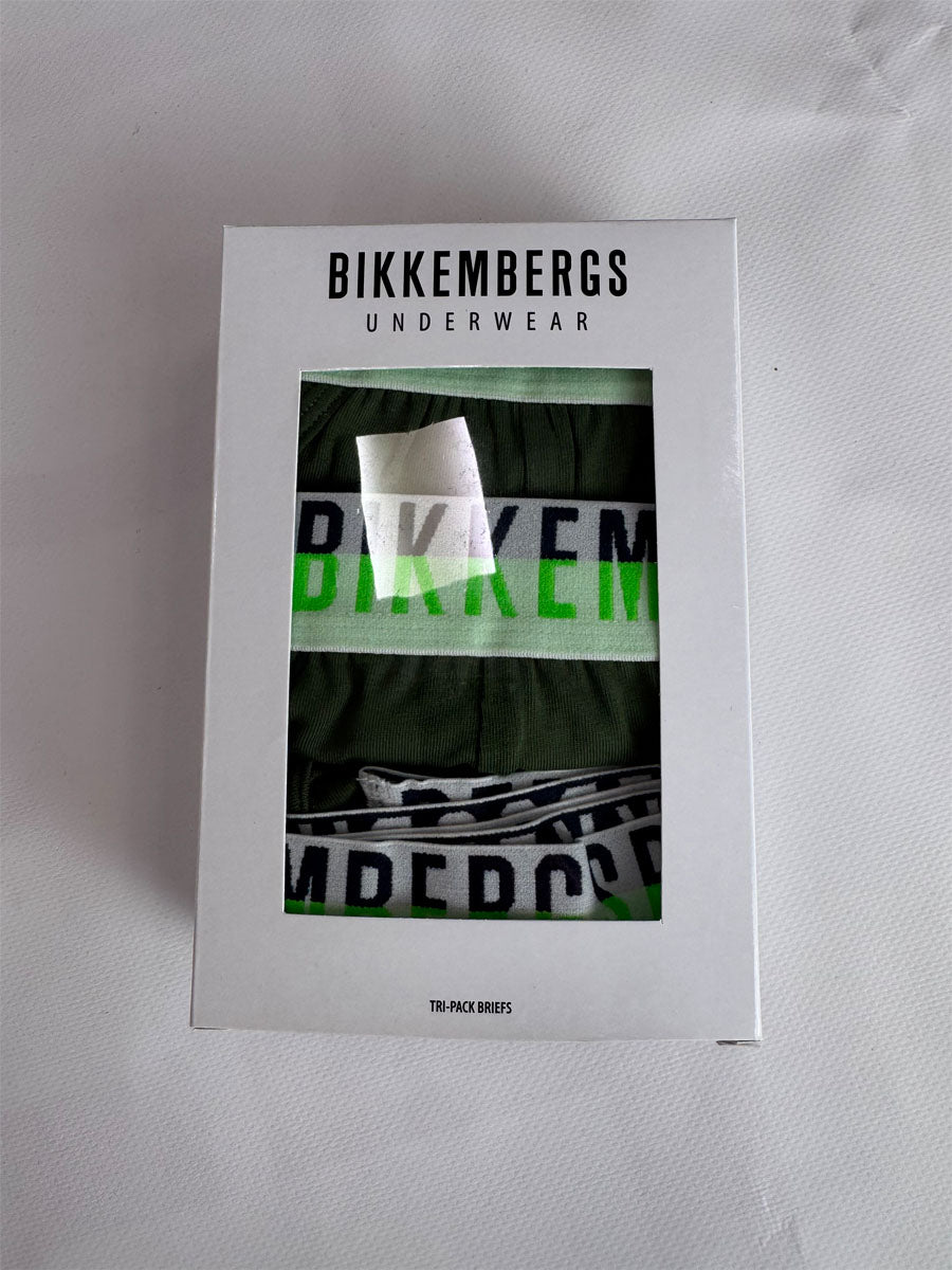 Tri-Pack SLIP Bikkembergs Verde Militare o Blu