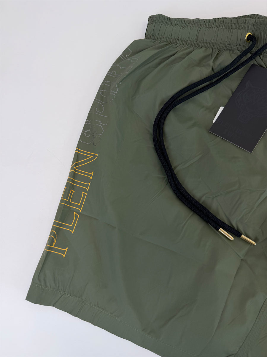 Boxer Mare Philipp Plein Sport Verde Militare tigre