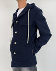 Cappotto OverD cappuccio blu o cammello