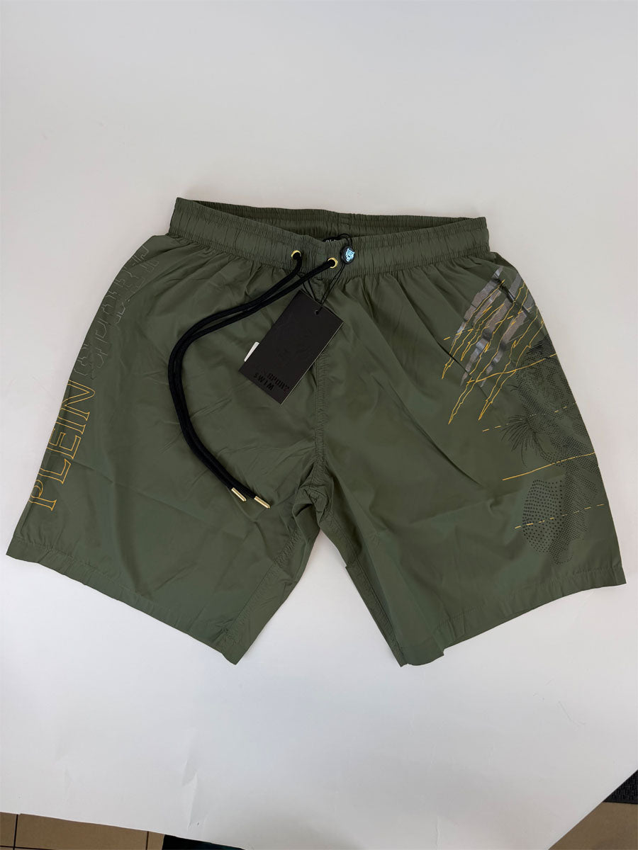 Boxer Mare Philipp Plein Sport Verde Militare tigre