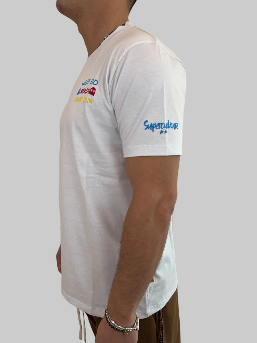 T-shirt Superculture Pac-Man Week End 2 colori