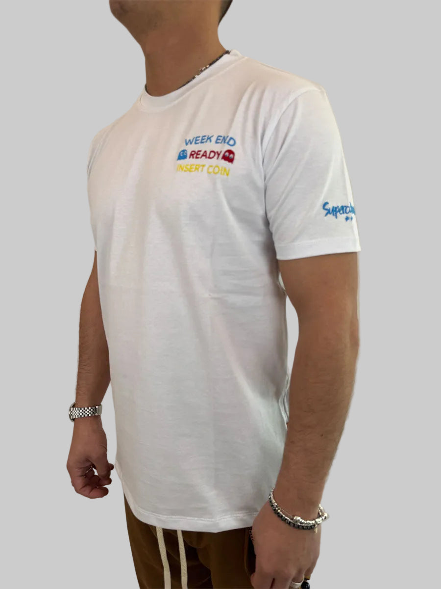T-shirt Superculture Pac-Man Week End 2 colori