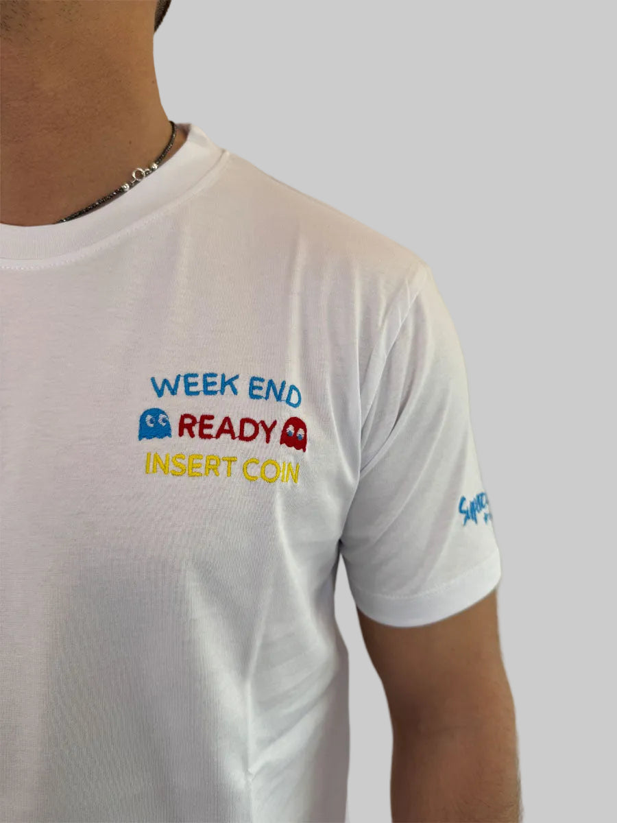 T-shirt Superculture Pac-Man Week End 2 colori