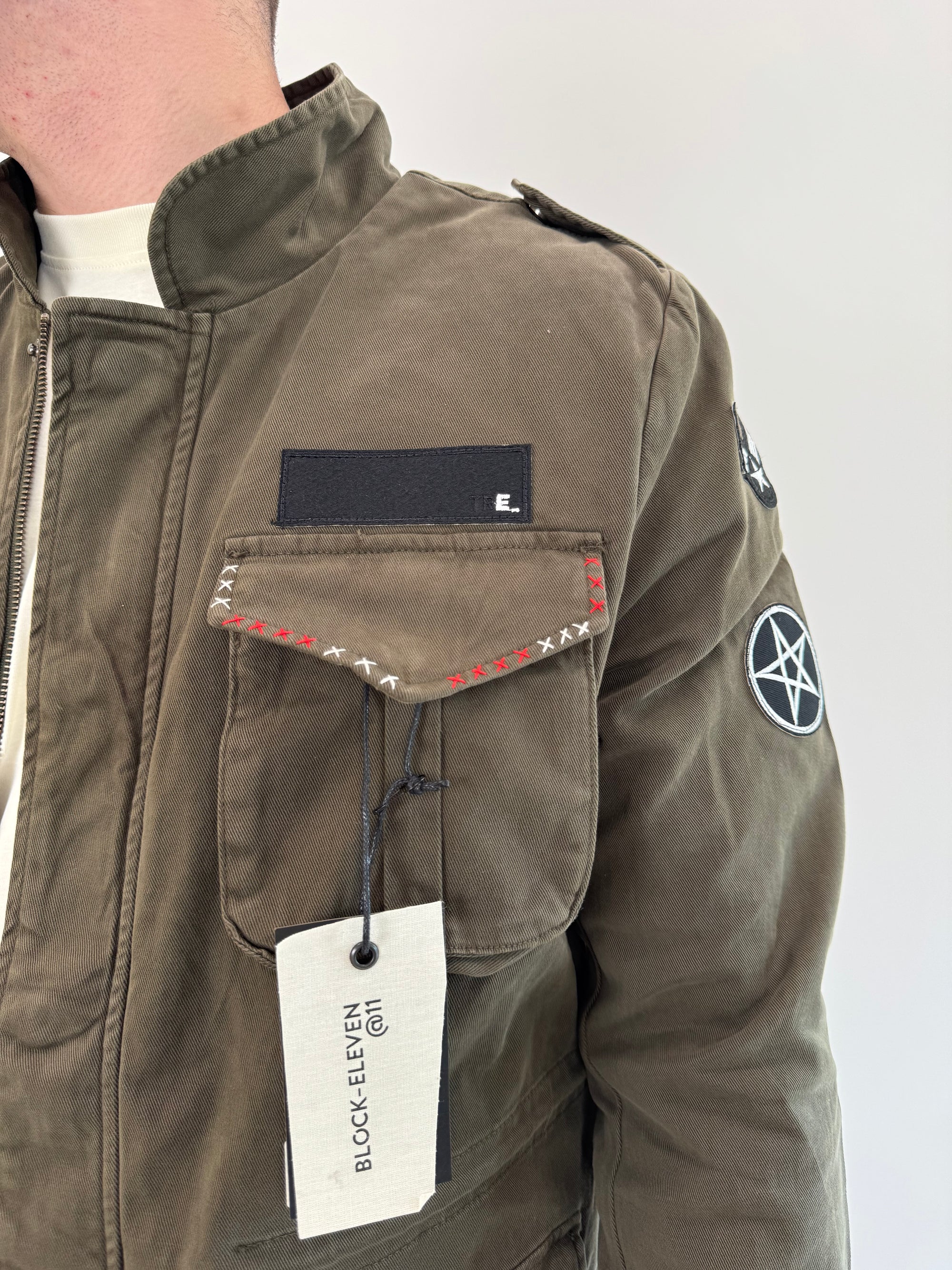 Overshirt Block Eleven Verde Militare