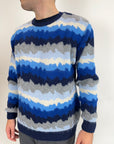 Pullover OverD Multicolor Blu