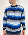 Pullover OverD Multicolor Blu