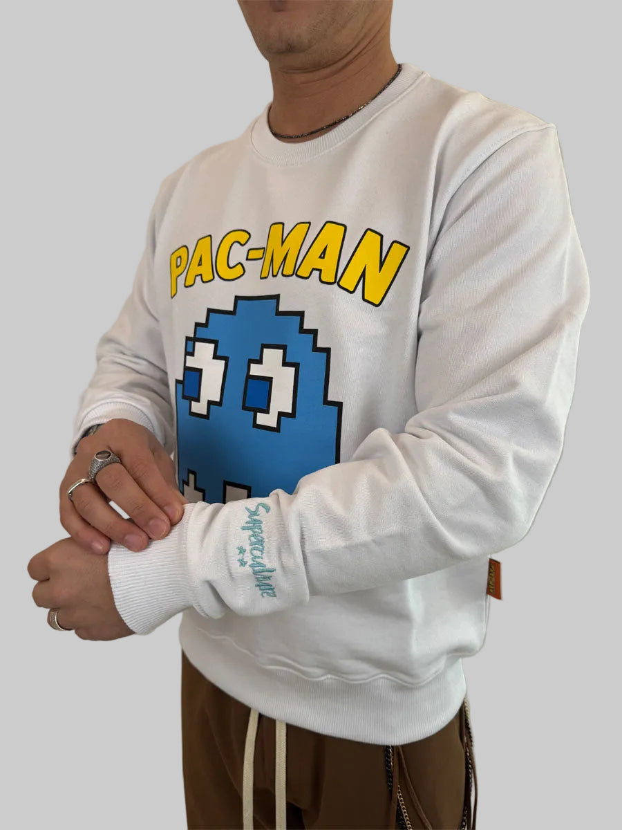 Felpa PAC-MAN Superculture bianco, nero o blu