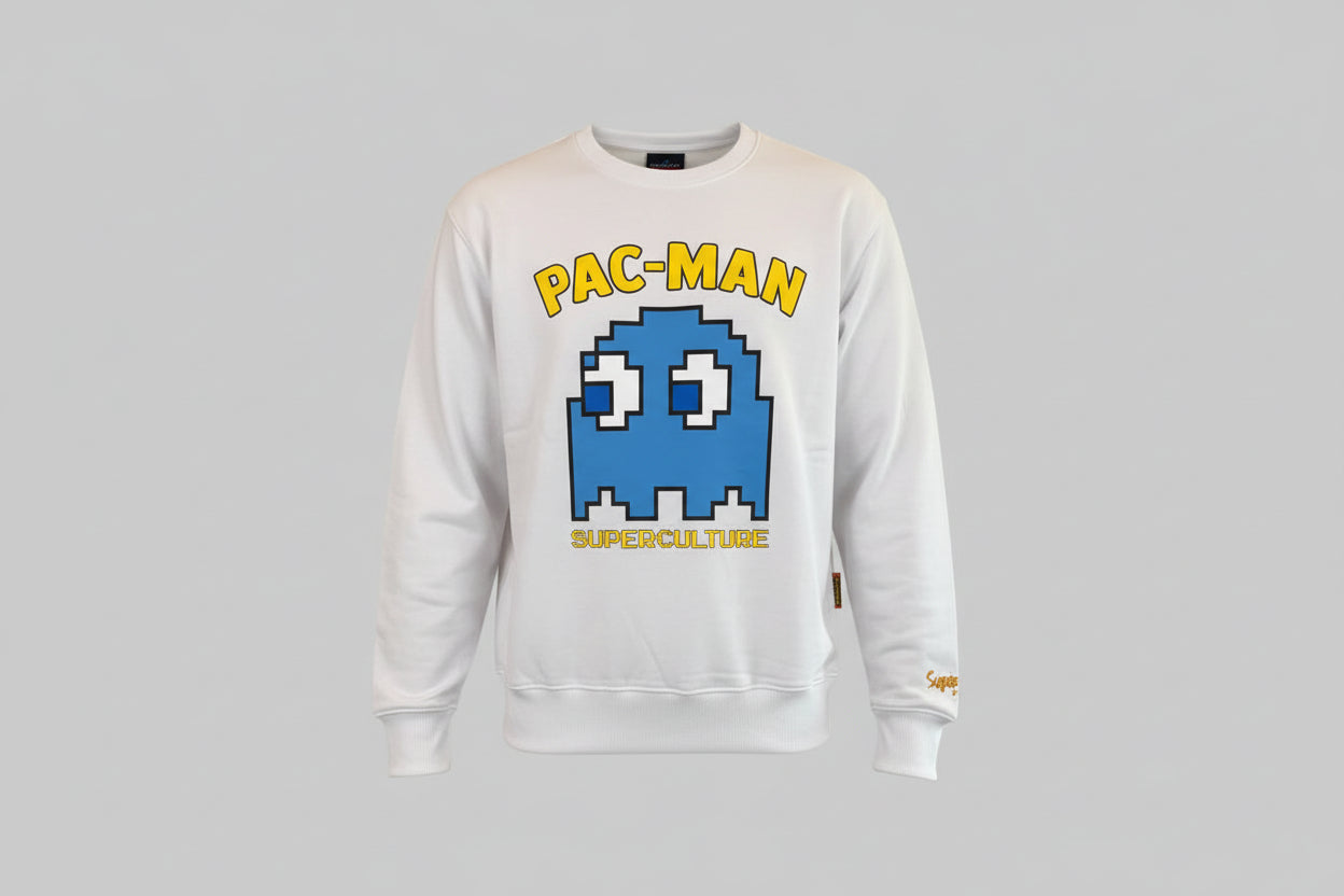 Felpa PAC-MAN Superculture bianco, nero o blu