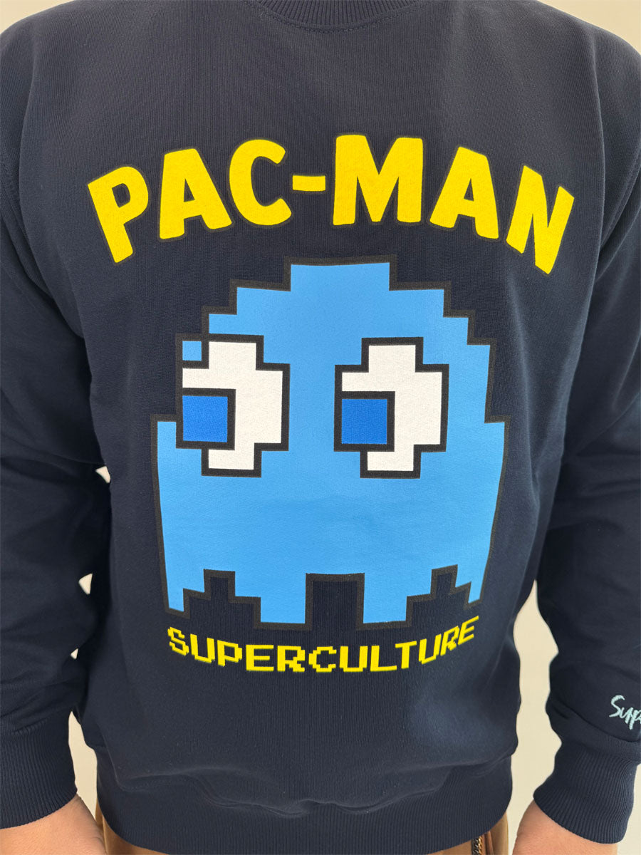 Felpa PAC-MAN Superculture bianco, nero o blu