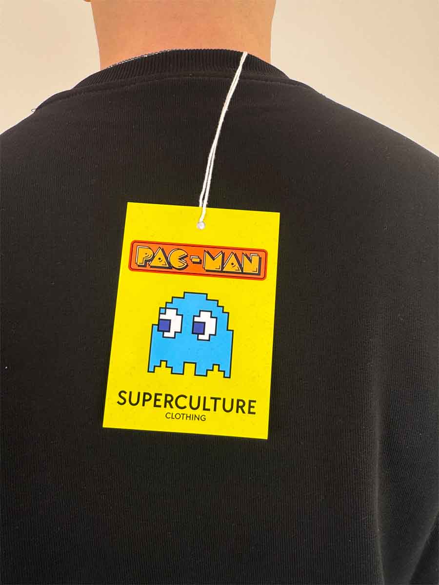Felpa PAC-MAN Superculture bianco, nero o blu