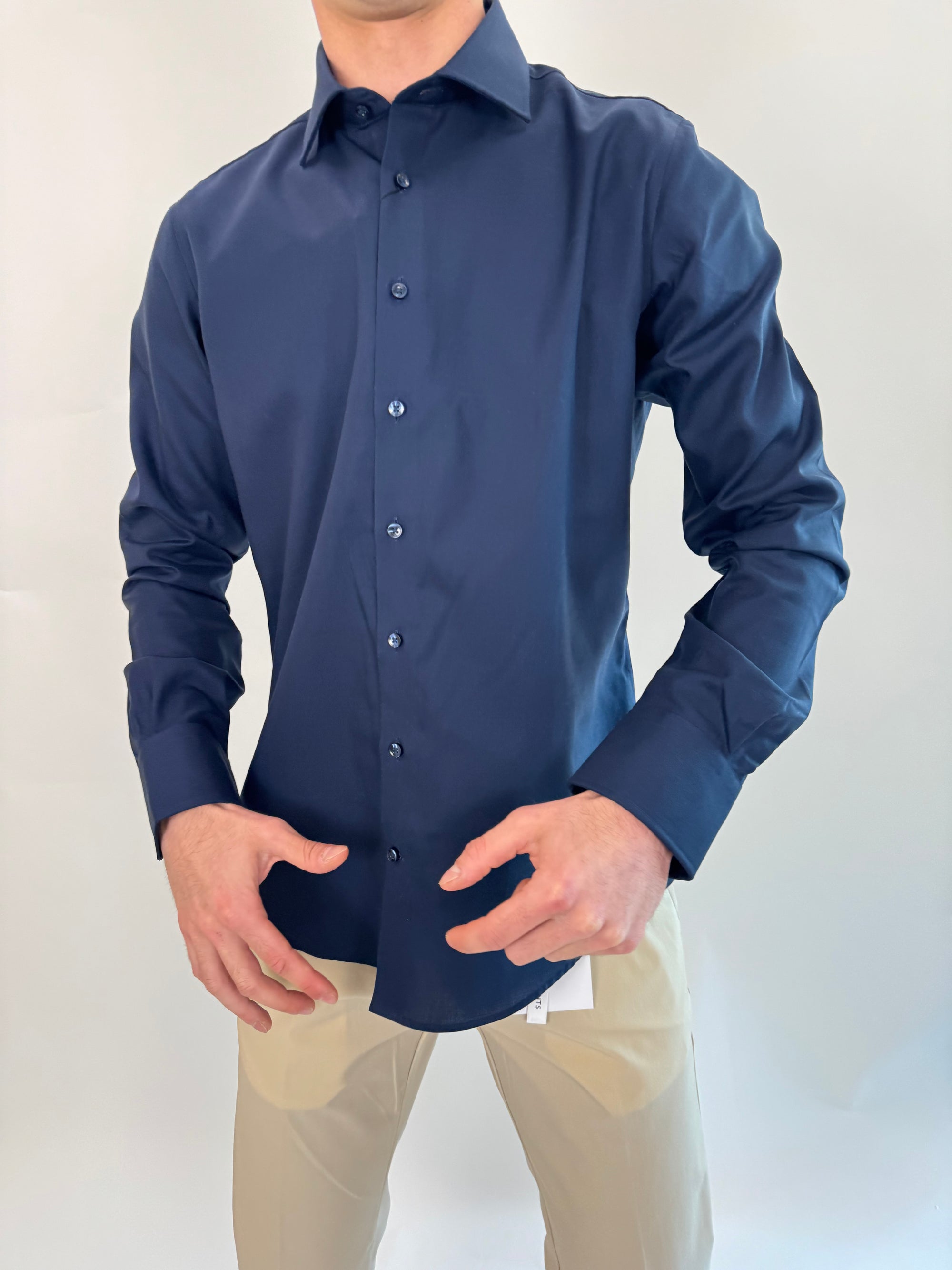 Camicia Zero Iron Plus Blu