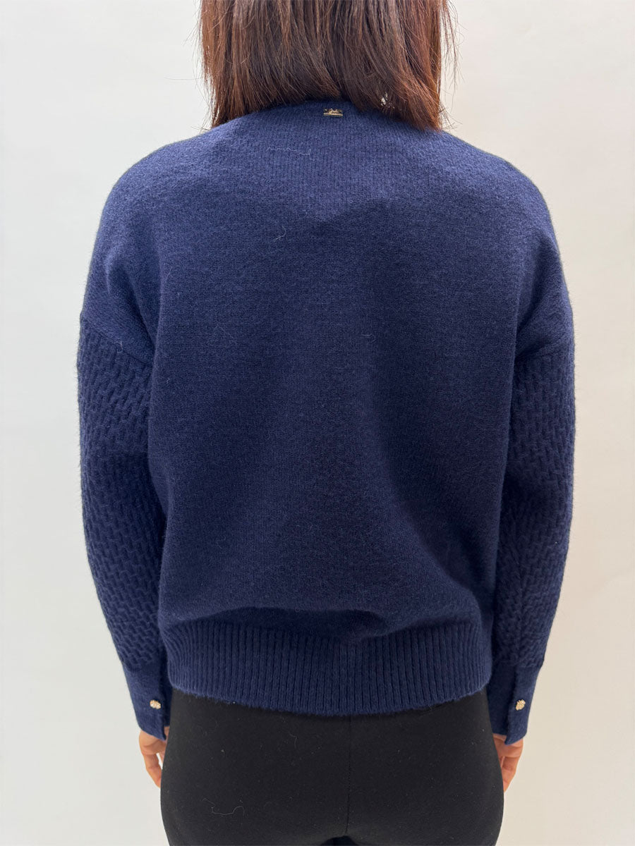 Pullover griffai blu o beige