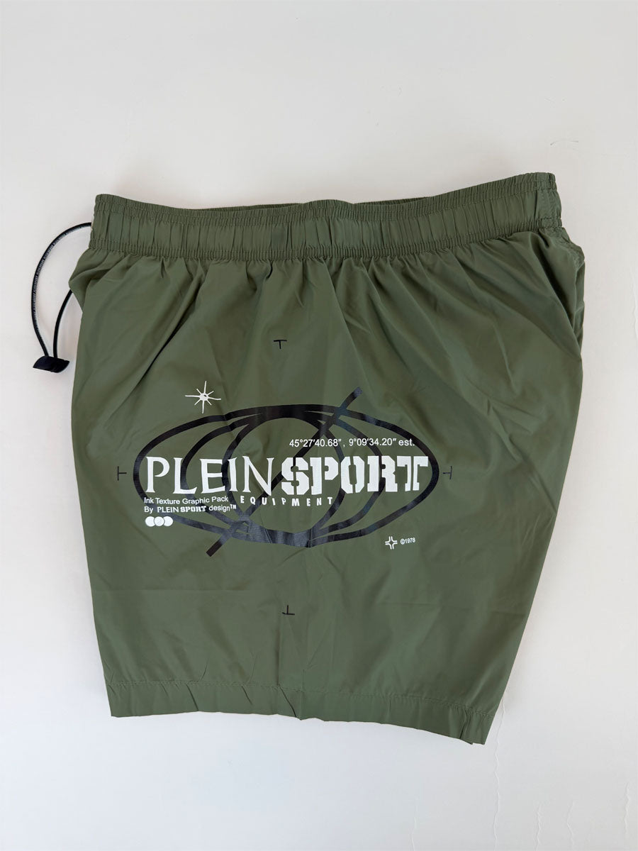 Boxer Mare Philipp Plein Sport Verde Militare