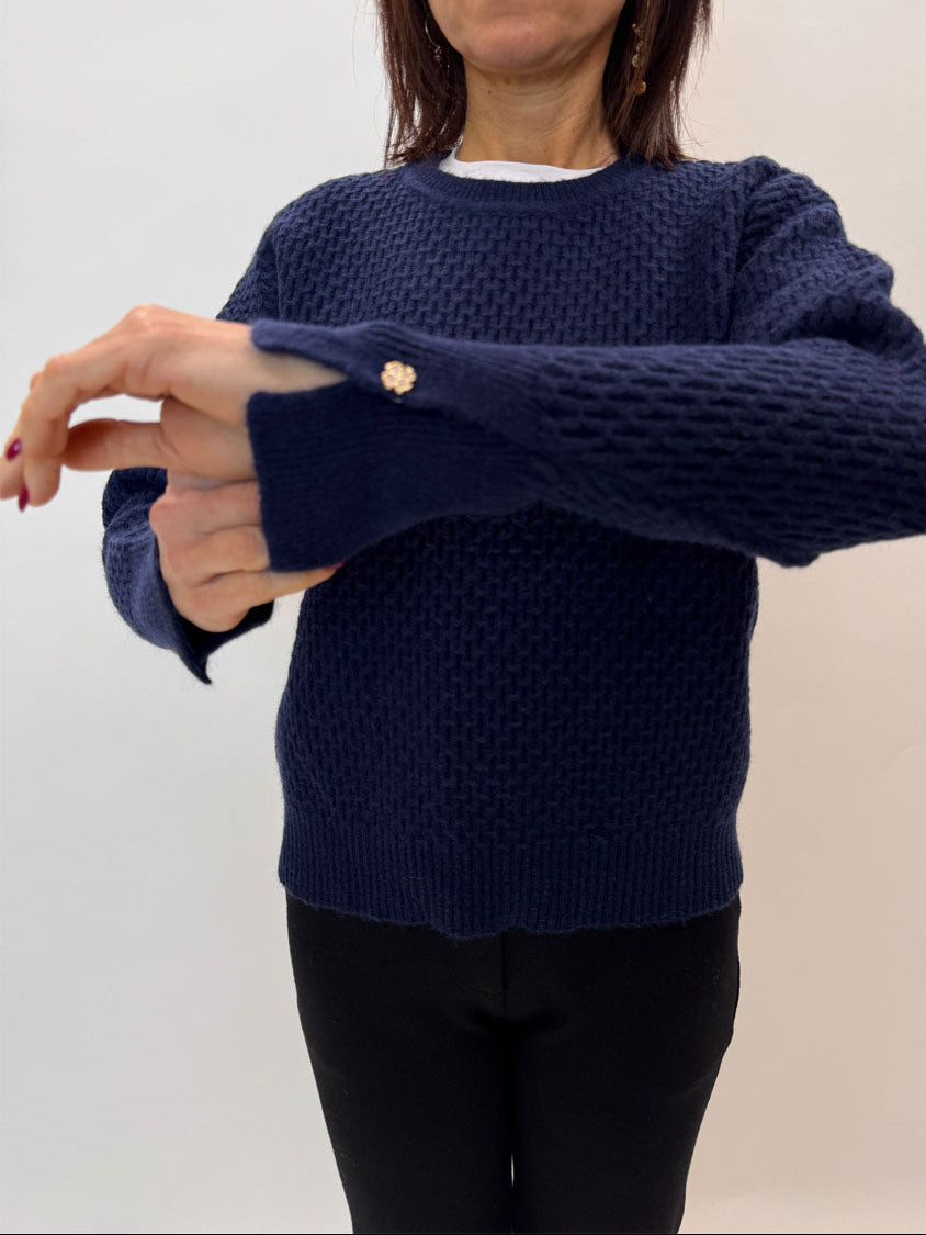 Pullover griffai blu o beige