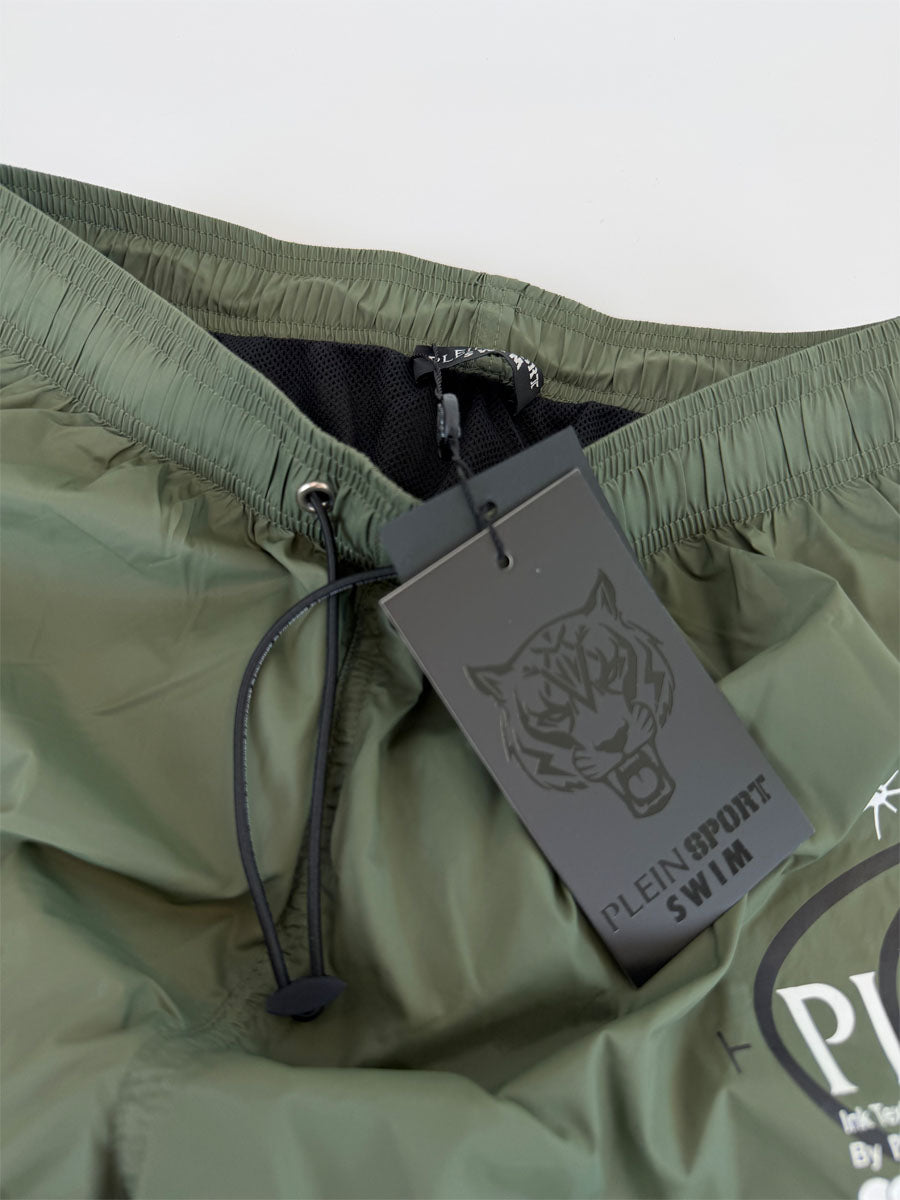 Boxer Mare Philipp Plein Sport Verde Militare