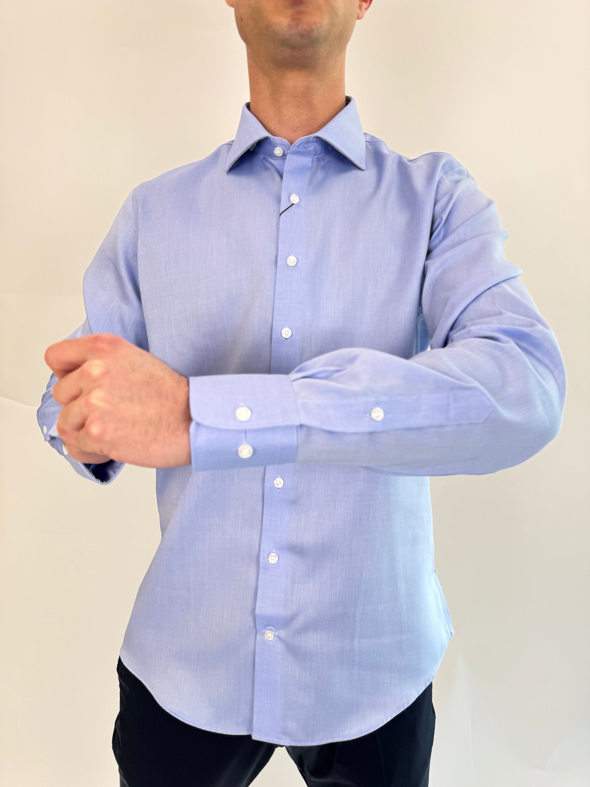 Camicia Zero Iron Plus Azzurro