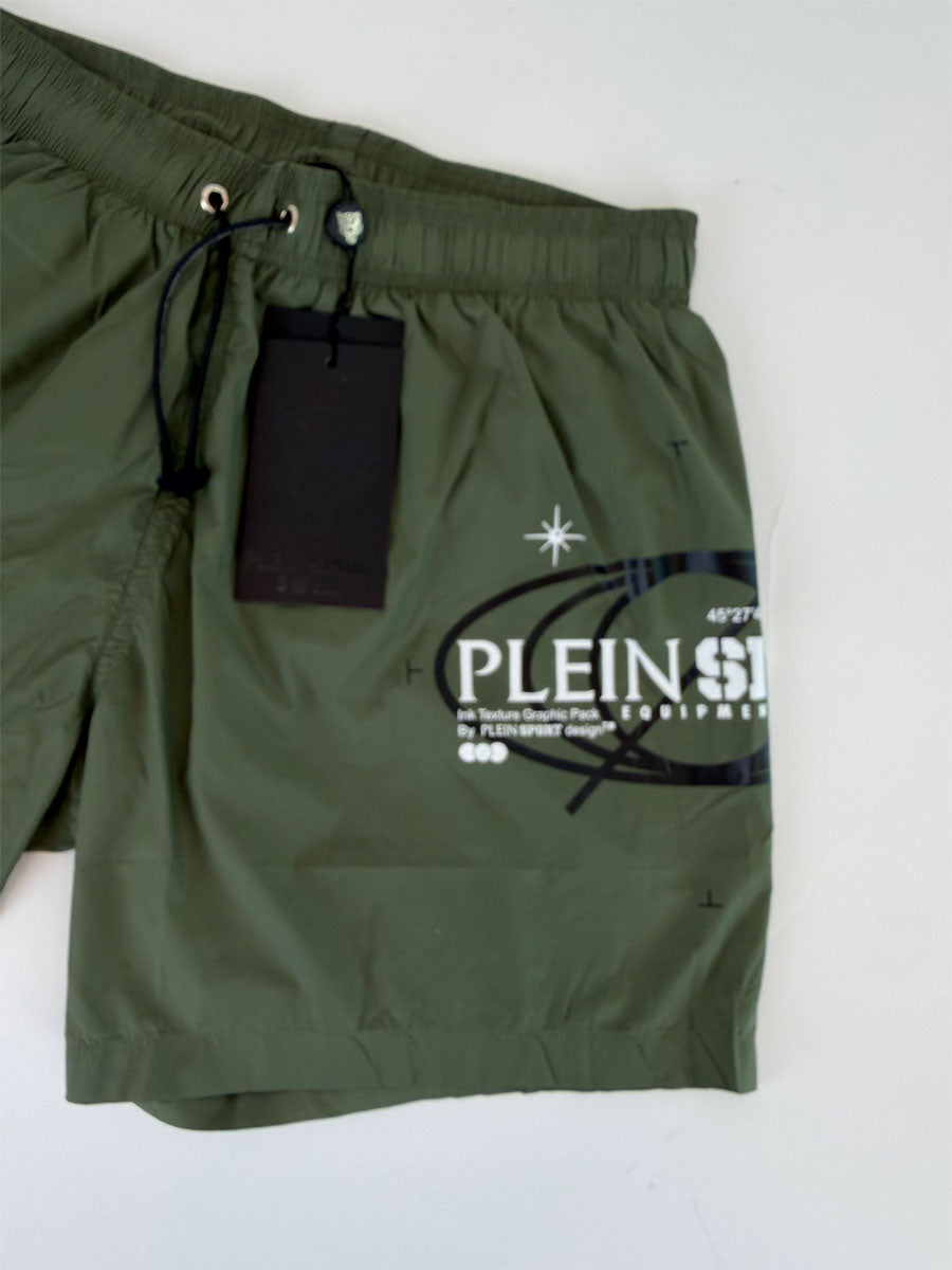 Boxer Mare Philipp Plein Sport Verde Militare