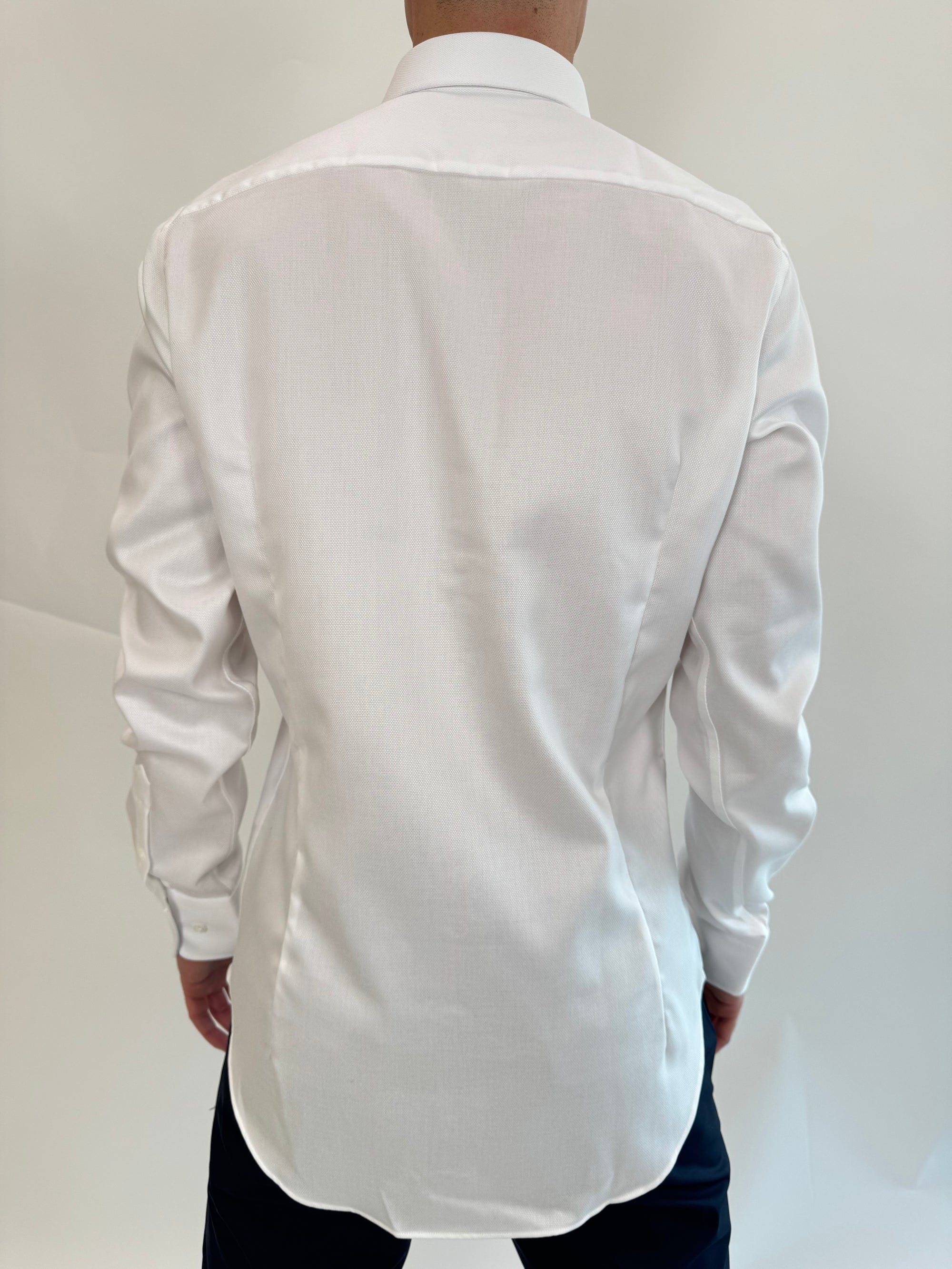 Camicia Zero Iron Plus Bianco Piquet