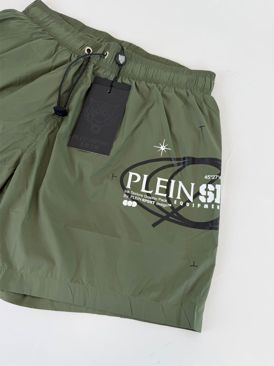 Boxer Mare Philipp Plein Sport Verde Militare