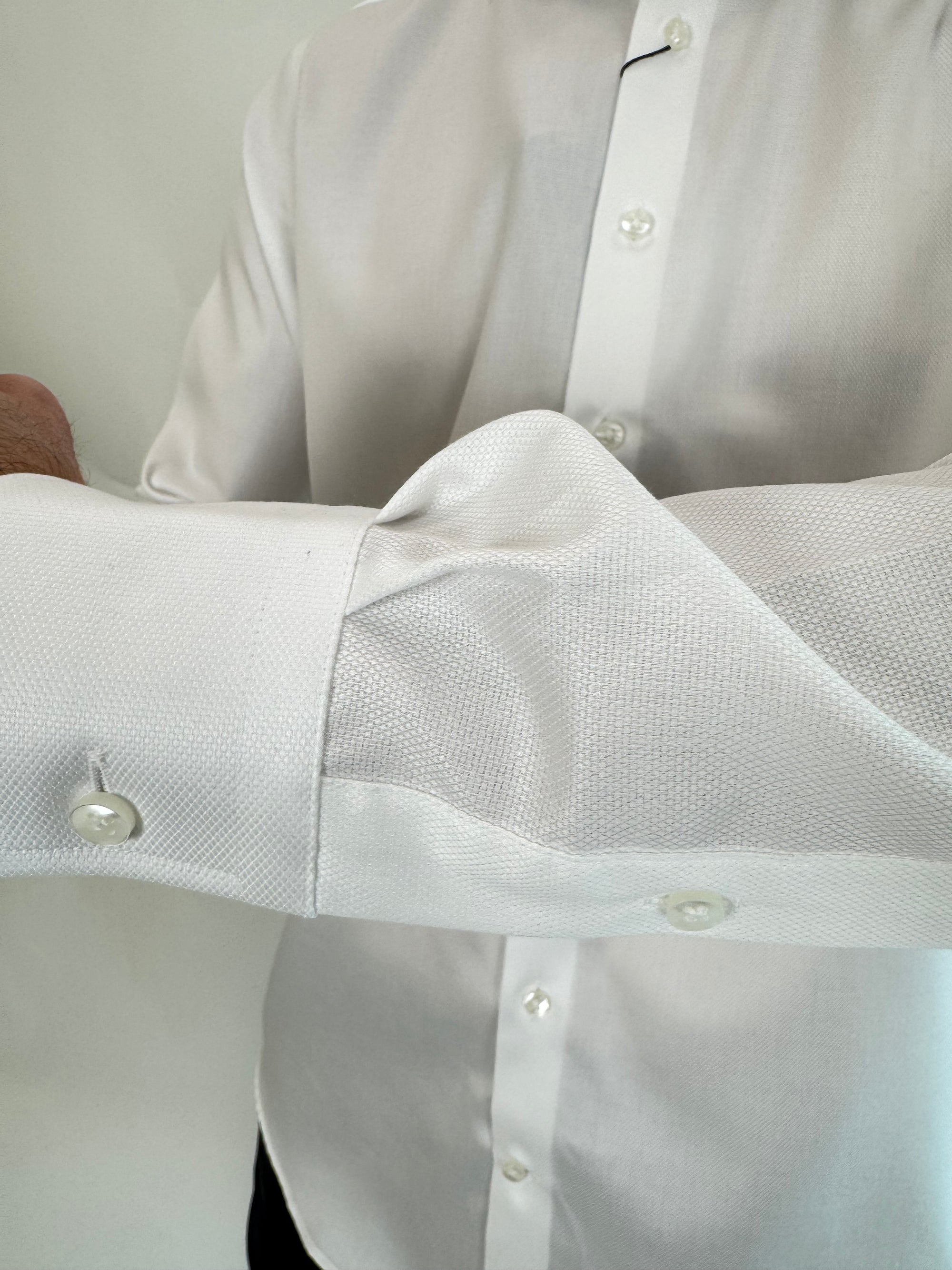 Camicia Zero Iron Plus Bianco Piquet