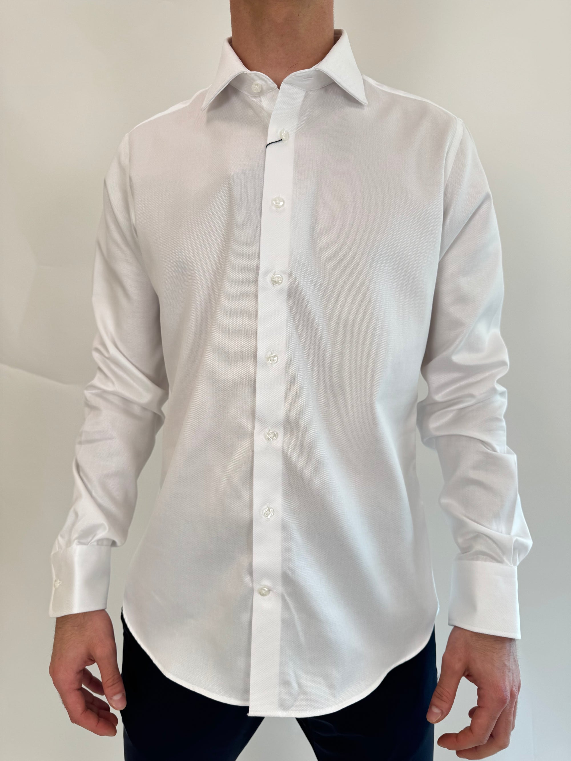 Camicia Zero Iron Plus Bianco Piquet
