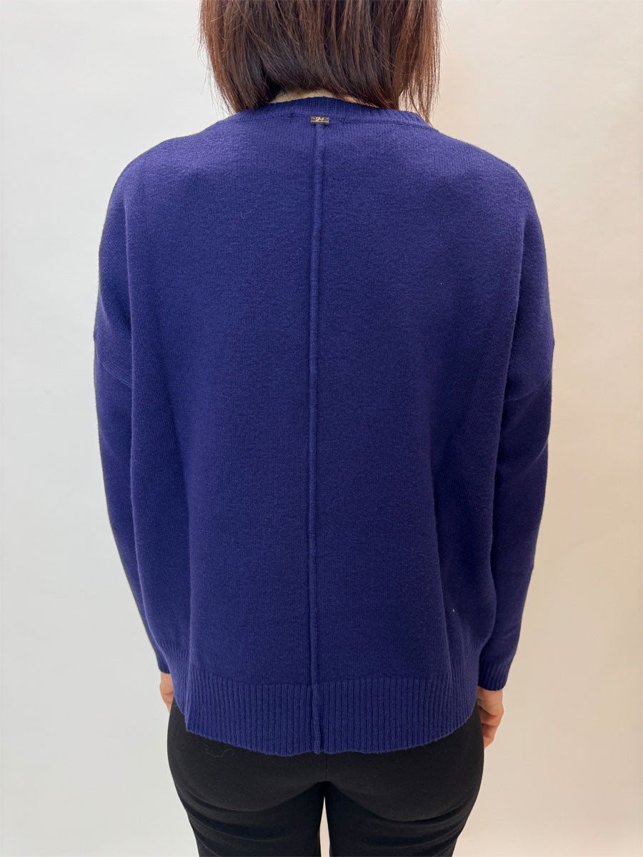 Pullover griffai blu o beige